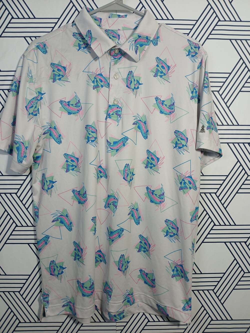 Chubbies Mens Printed Polo Size M